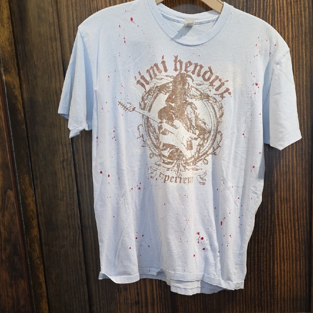 Vintage-Inspired Light Blue Graphic Tee
